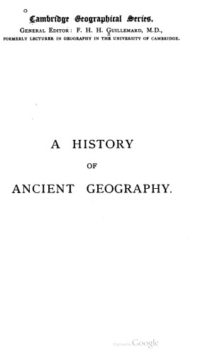A history of ancient geography