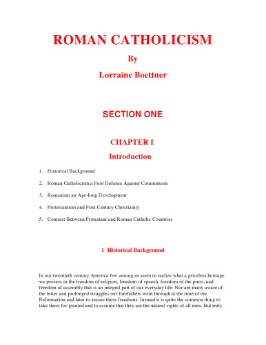 Roman Catholicism