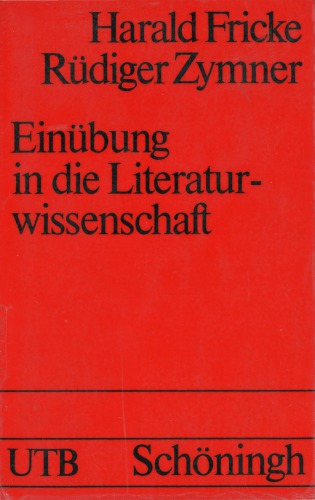 Einübung in die Literaturwissenschaft