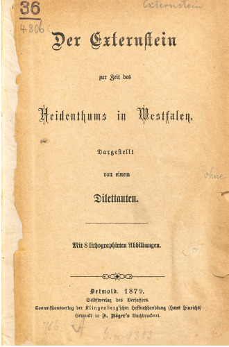 Der Externstein zur Zeit des Heidenthums in Westfalen