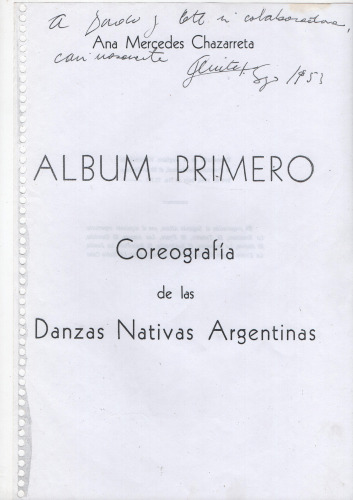 Coreografía de las Danzas Nativas Argentinas