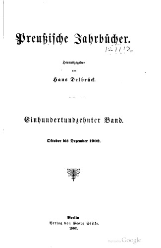Preußische Jahrbücher