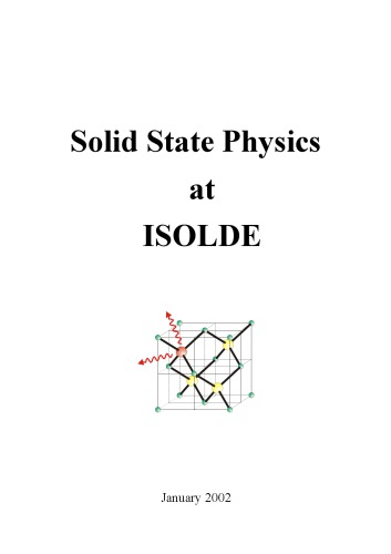 Solid State Physics at ISOLDE