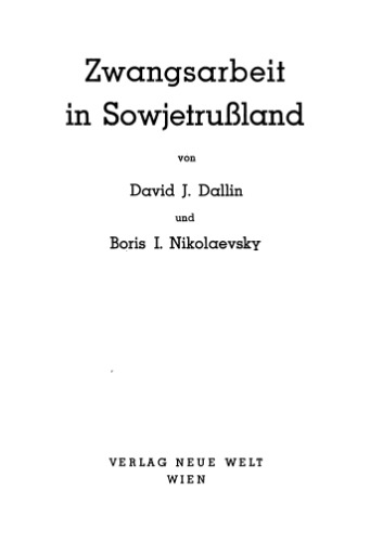Zwangsarbeit in Sowjetrussland