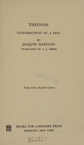 Theonas - Conversations of Sage