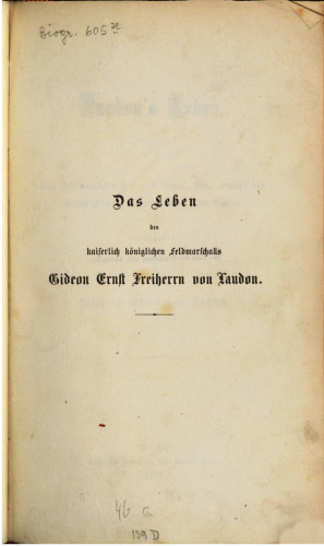 Laudons Leben
