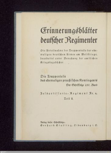 Feldartillerie-Regiment Prinzregent Luitpold von Bayern (Magdeburgisches) Nr. 4