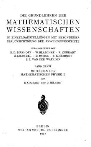 Methoden der mathematischen Physik 2