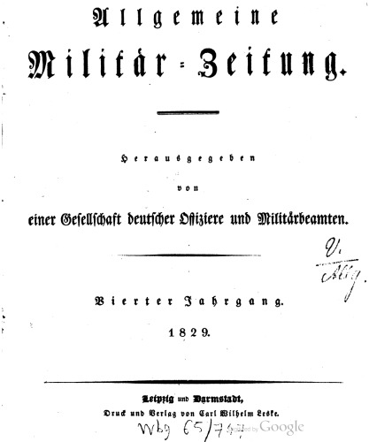 Allgemeine Militär-Zeitung