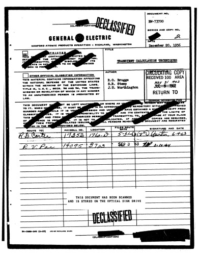 Transient Calculation Techniques (nuclear reactors) [declassified]