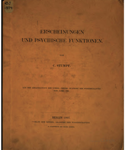 Erscheinungen und psychische Funktionen