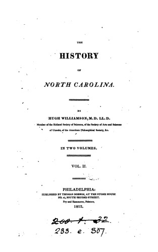 The History of North Carolina