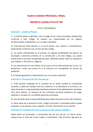 NUEVO CÓDIGO PROCESAL PENAL