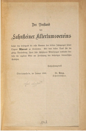Rhenus. Beiträge zur Geschichte des Mittelrheins