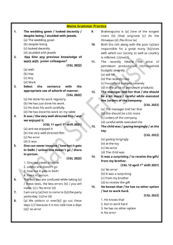English grammar practice