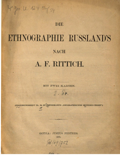 Die Ethnographie Russlands