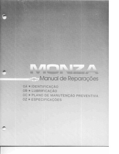 Manual de Reparações Chevrolet Monza