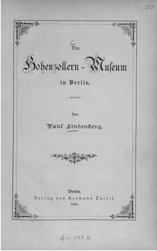 Das Hohenzollern-Museum in Berlin