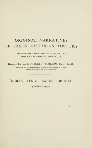 Narratives of Early Virginia 1606-1626