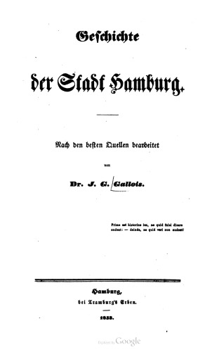 Geschichte der Stadt Hamburg