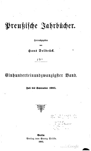 Preußische Jahrbücher