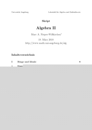 Algebra II