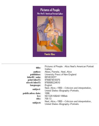 Pictures of People: Alice Neel's American Portrait Gallery