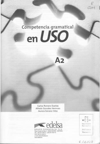 Competencia gramatical en Uso. A2