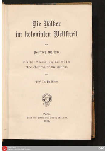 Die Völker im kolonialen Wettstreit