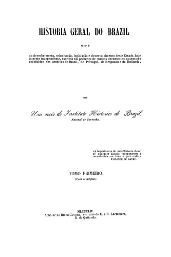 História Geral do Brazil