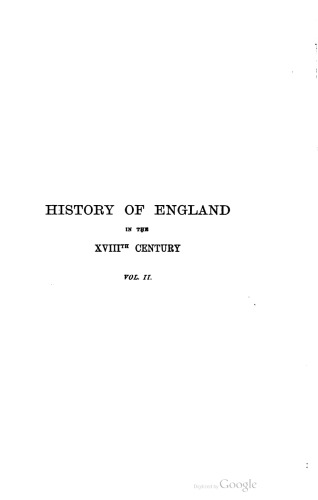 History of England in den eighteenth century