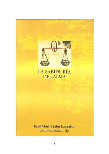 La sabiduria del alma: un diálogo entre el alma y el intelecto