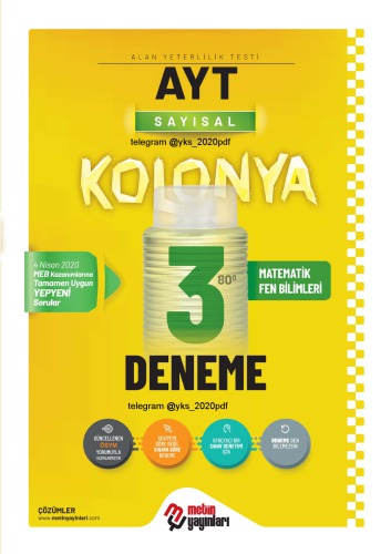 AYT Sayısal Kolonya Denemeleri