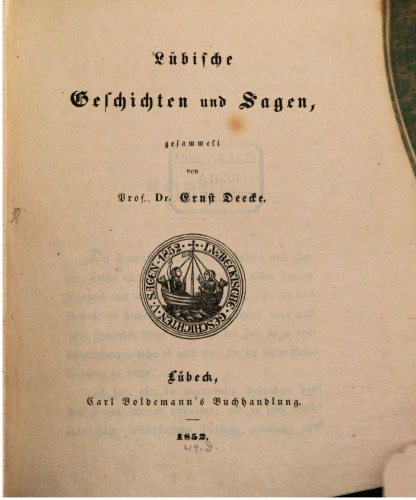 Lübische Geschichten und Sagen