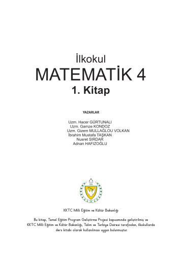 İlkokul Matematik 4. 1. Kitap
