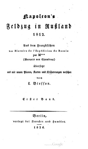 Napoleons Feldzug in Rußland 1812