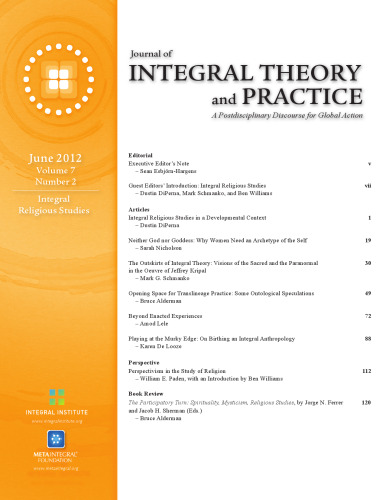 Journal of Integral Theory and Practice 2012—Vol. 7, No. 2
