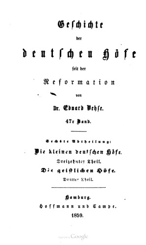 Die kleinen deutschen Höfe / Die geistlichen Höfe 3