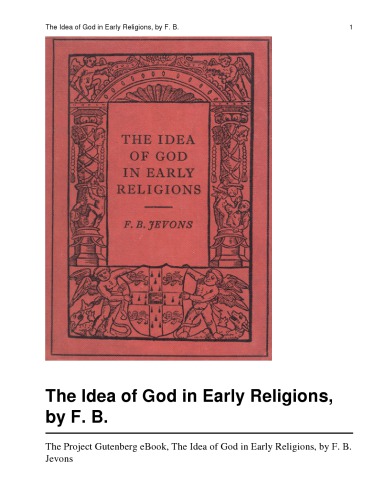 The idea of God in early religions