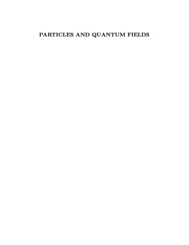 Particles and Quantum Fields