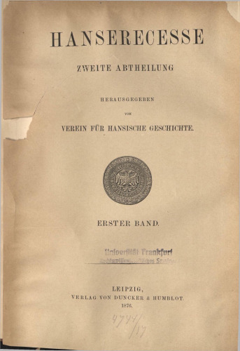 Hanserecesse von 1431-1476
