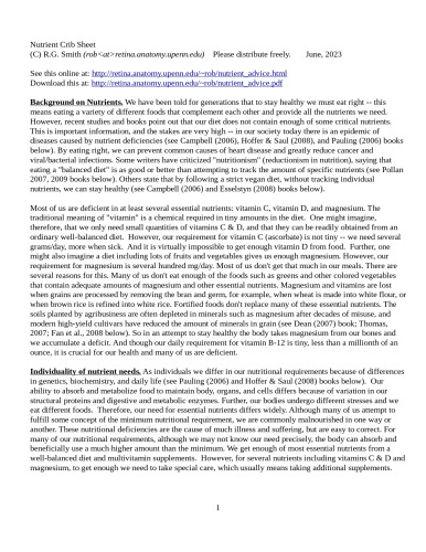 Vitamin Advice Andrew Saul Robert G Smith Linus Pauling Abram Hoffer Orthomolecular Medicine