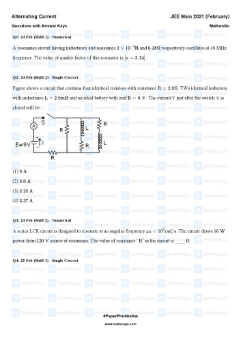 Mathongo jee main physics Chapterwise 2021