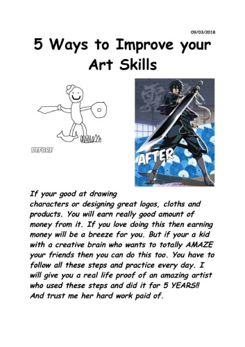 5 ways to improve your art skills