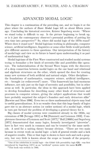 Advanced Modal Logic [pp. 83-266]