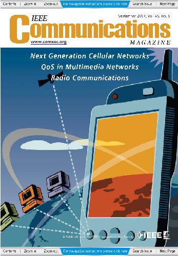[Magazine] IEEE Communications. Volume 45. Number 9