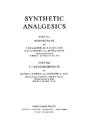 Synthetic Analgesics. Morphinans