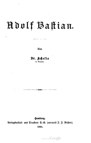 Adolf Bastian