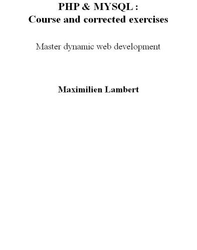 PHP Mysql: course and solved exercises