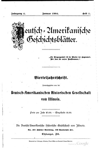 Deutsch-Amerikanische Geschichtsblätter